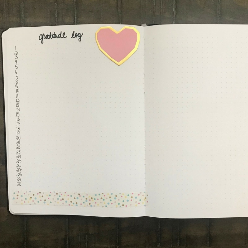 Gratitude Log: How to Incorporate It into Your Bullet Journal