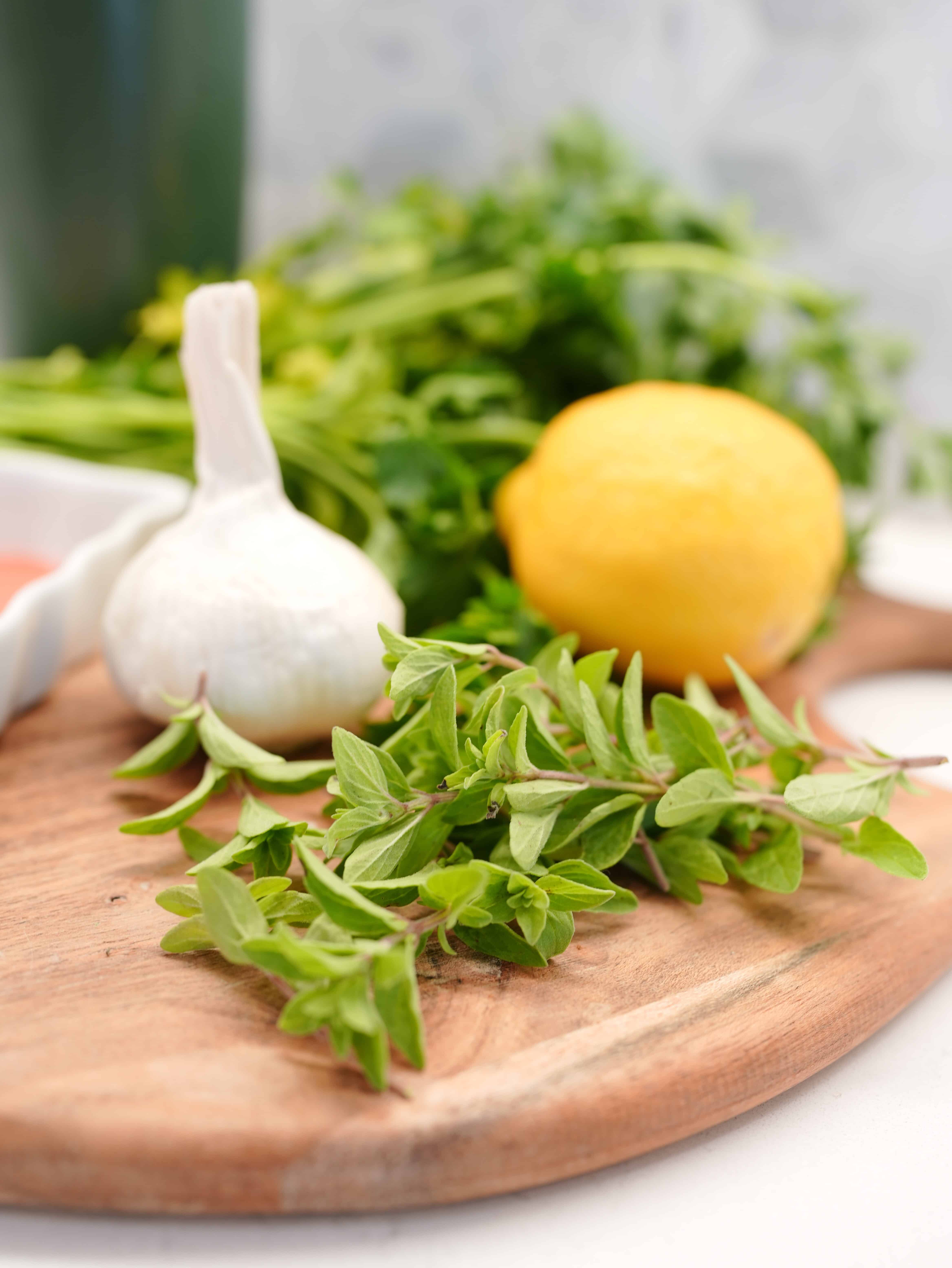 Chimichurri Sauce ingredients