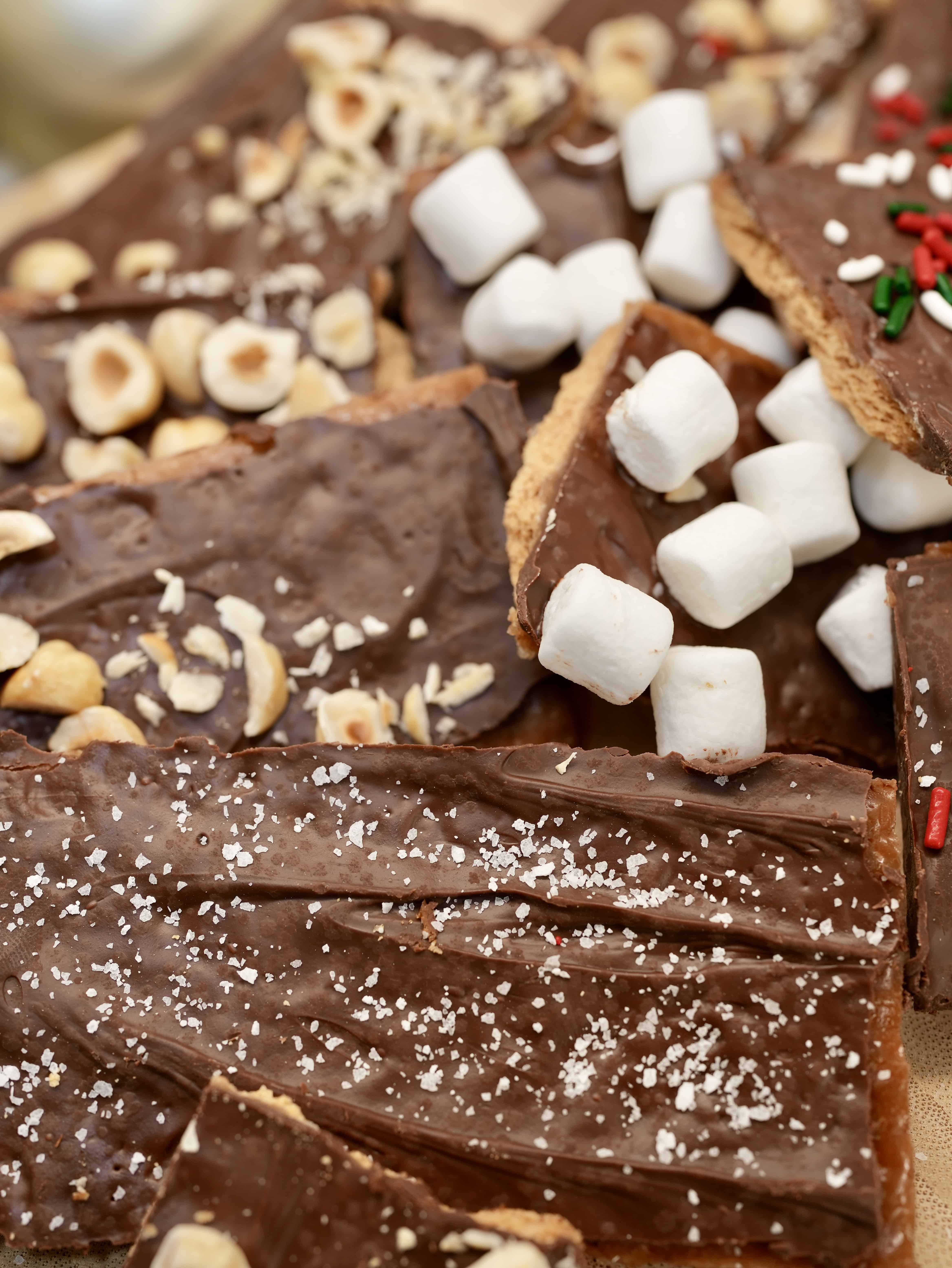 Easy Graham Cracker Chocolate Toffee