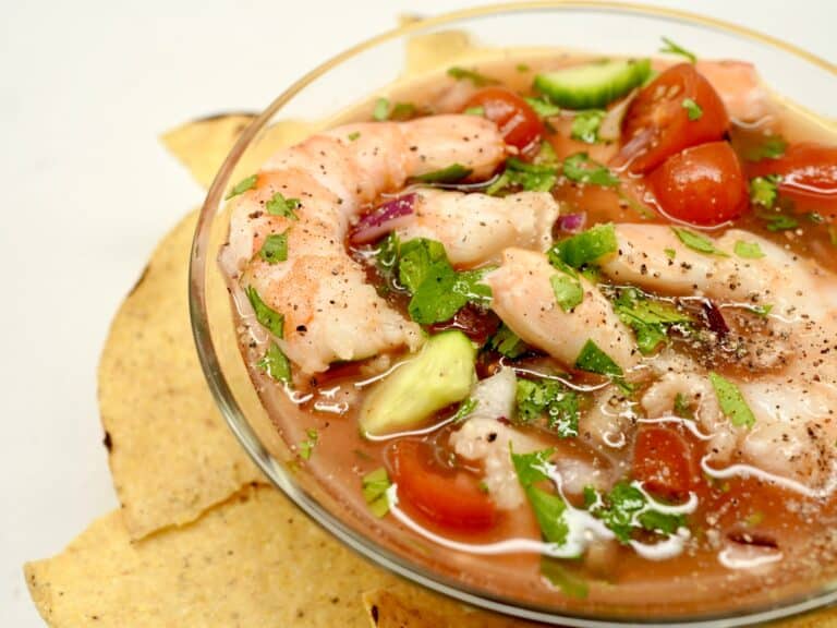 Mexican-Inspired Shrimp Cocktail (Quick & Refreshing!)